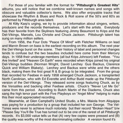 Various : Pittsburgh's Greatest Hits Volume VI (CD, Comp)