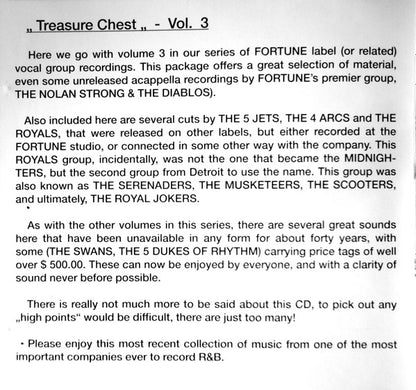 Various :  Itty Bitty Treasure Chest Volume 3 Lotsa Musty Dusties (CD, Comp)
