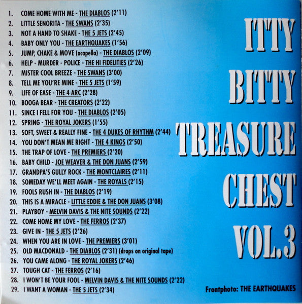Various :  Itty Bitty Treasure Chest Volume 3 Lotsa Musty Dusties (CD, Comp)