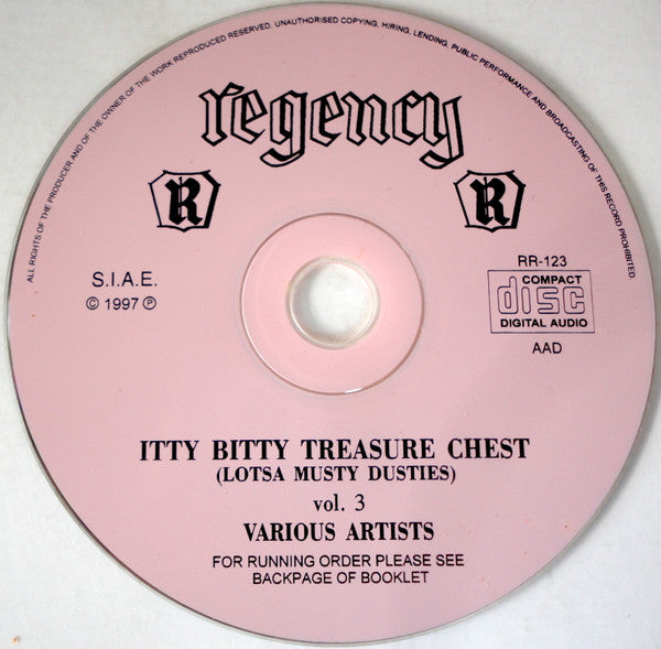 Various :  Itty Bitty Treasure Chest Volume 3 Lotsa Musty Dusties (CD, Comp)