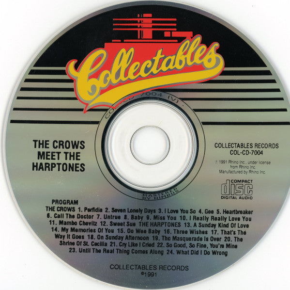 The Crows Meet The Harptones : The Crows Meet The Harptones (CD, Comp, RE)
