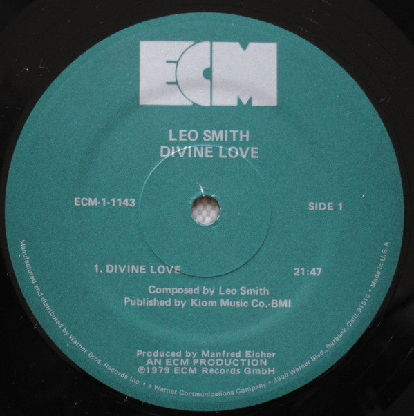 Wadada Leo Smith : Divine Love (LP, Album)