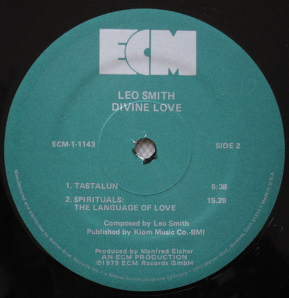 Wadada Leo Smith : Divine Love (LP, Album)