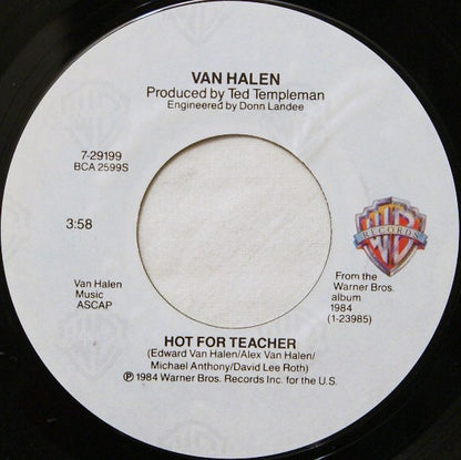 Van Halen : Hot For Teacher (7", Single, Styrene, All)