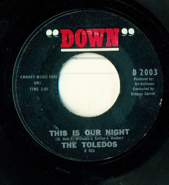The Toledos : This Is Our Night / John Smith's Body (7", Styrene)