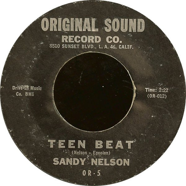 Sandy Nelson : Teen Beat (7", Single, Styrene)