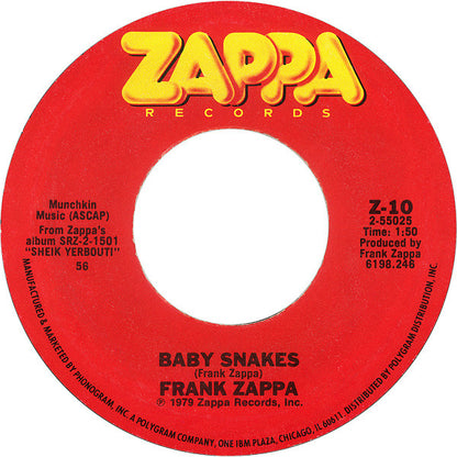 Frank Zappa : Dancin' Fool (7", Single, Styrene, Pit)