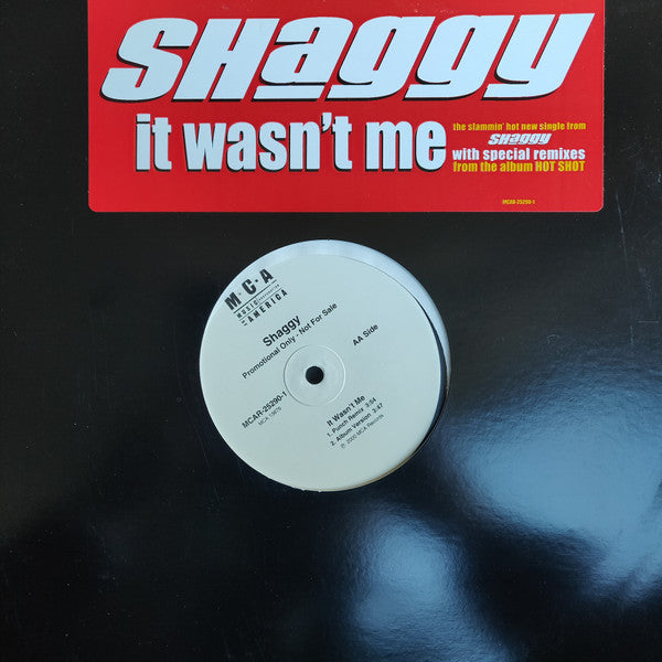 Shaggy : It Wasn't Me (12", Promo)