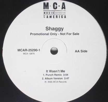 Shaggy : It Wasn't Me (12", Promo)