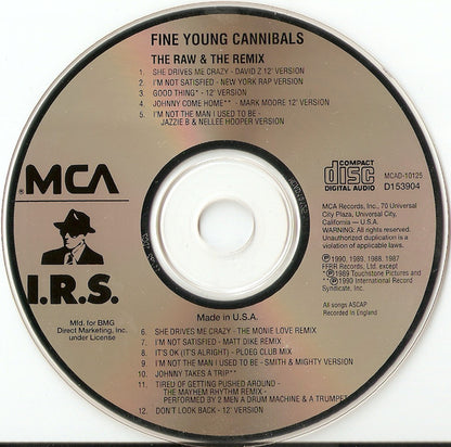 Fine Young Cannibals : The Raw & The Remix (CD, Comp, Club, BMG)