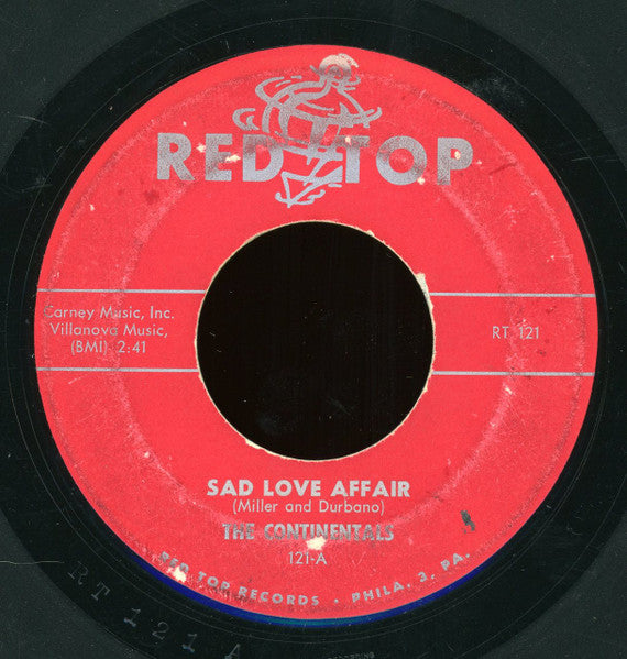The Continentals (34) : Sad Love Affair / White Buck Shoes (7")