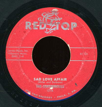 The Continentals (34) : Sad Love Affair / White Buck Shoes (7")
