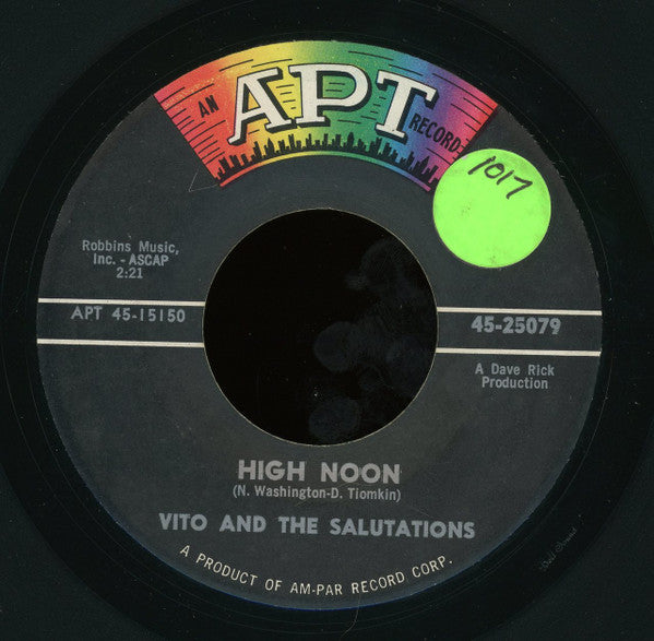 Vito & The Salutations : Walkin' / High Noon (7")