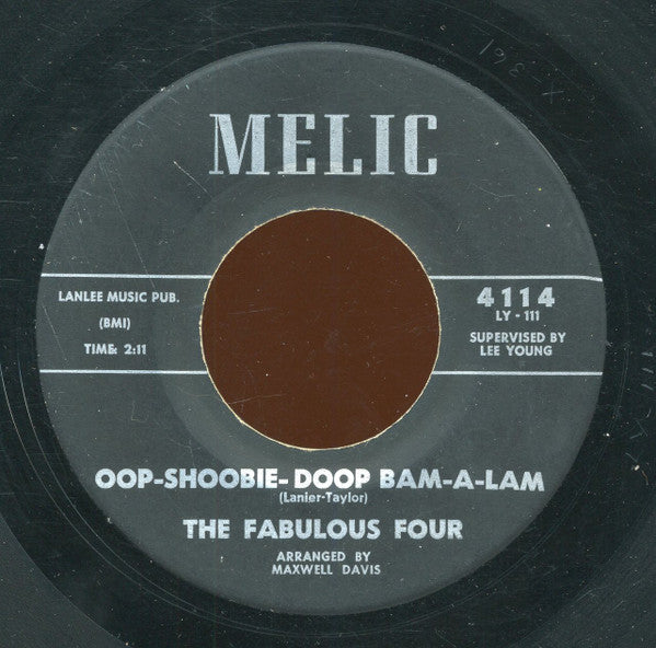 The Fabulous Four : Oop-Shoobie-Doop Bam-A-Lam / Welcome Me Home (7")