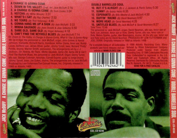 Brother Jack McDuff : A Change Is Gonna Come / Double Barrelled Soul (CD, Comp)