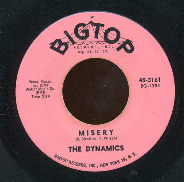 The Dynamics : Misery / I'm The Man (7", Single, MGM)