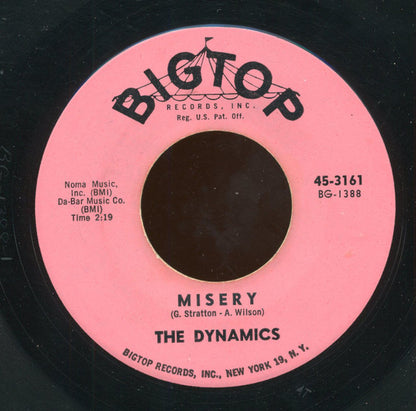The Dynamics : Misery / I'm The Man (7", Single, MGM)