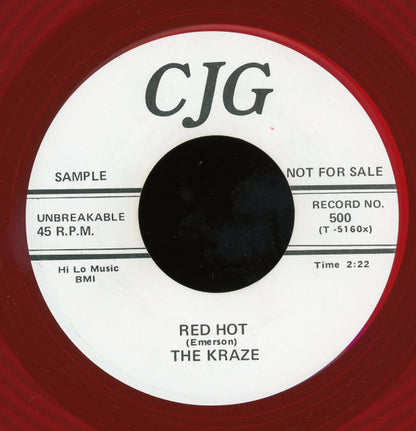 The Kraze (2) : Rock Billy Boogie / Red Hot (7", Promo, Red)