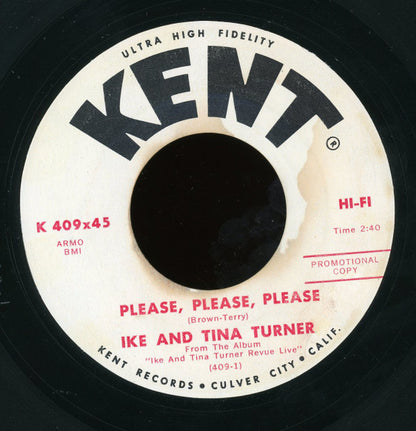 Ike & Tina Turner : Am I A Fool In Love / Please, Please, Please (7", Promo)