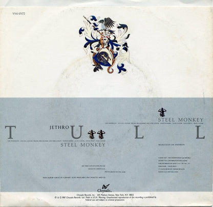 Jethro Tull : Steel Monkey (7", Single, Styrene, Car)