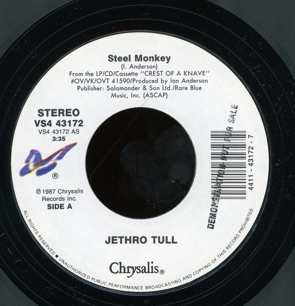 Jethro Tull : Steel Monkey (7", Single, Styrene, Car)