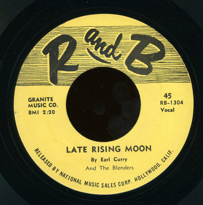 Earl Curry And The Blenders : I Want To Be With You (7", RE)