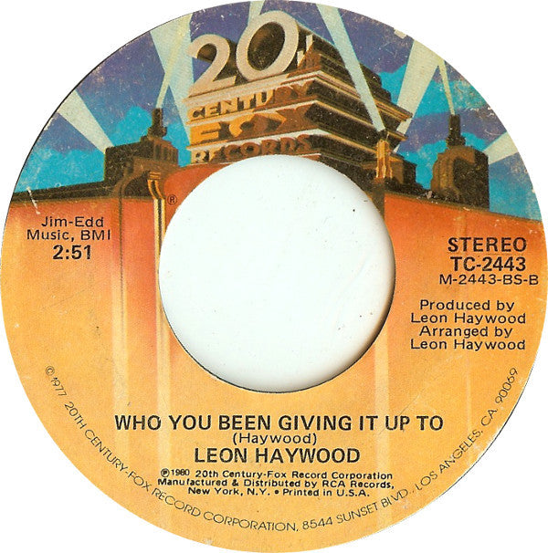 Leon Haywood : Don't Push It Don't Force It (7", Single, Ind)