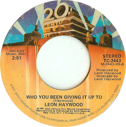 Leon Haywood : Don't Push It Don't Force It (7", Single, Ind)