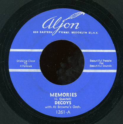 The Decoys (4) With Al Browne And His Orchestra / The Four Fellows (3) With Al Browne And His Orchestra : Memories / Happy Honeymoon (7")