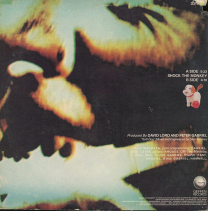 Peter Gabriel : Shock The Monkey (12", Maxi, All)