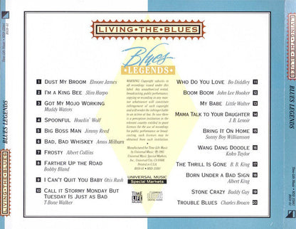 Various : Living The Blues - Blues Legends (CD, Comp, UNI)