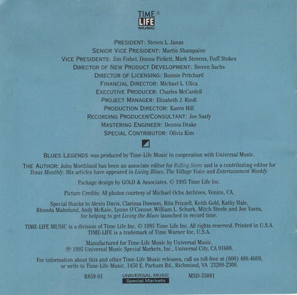 Various : Living The Blues - Blues Legends (CD, Comp, UNI)