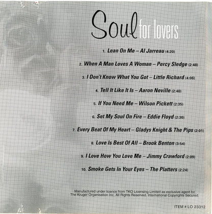Various : Soul For Lovers (CD, Comp)