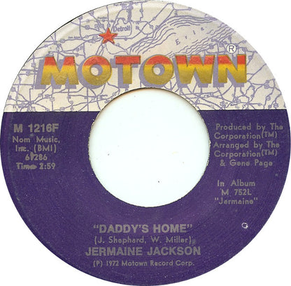 Jermaine Jackson : Daddy's Home (7", Single)