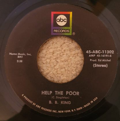 B.B. King : Help The Poor / Lucille's Granny (7")