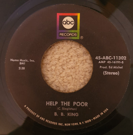 B.B. King : Help The Poor / Lucille's Granny (7")