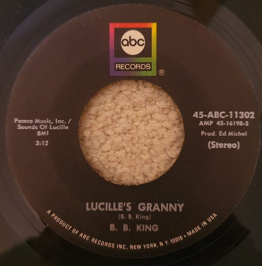 B.B. King : Help The Poor / Lucille's Granny (7")