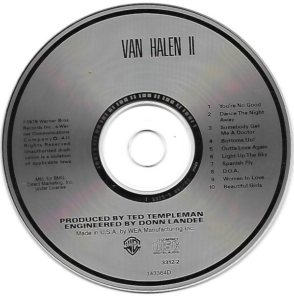 Van Halen : Van Halen II (CD, Album, Club, RE, Spe)