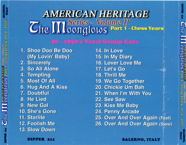 The Moonglows : The Moonglows 1954 - 1956 (CD, Album, Comp)