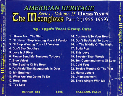 The Moonglows : The Chess Years Part 2 (CD, Album, Comp)