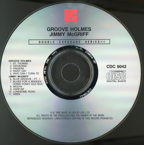 Richard "Groove" Holmes / Jimmy McGriff : Double Exposure (CD, Comp, RE, RM)