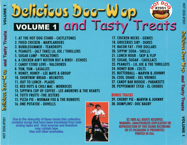 Various : Delicious Doo-Wop and Tasty Treats Volume 1 (CD, Comp)