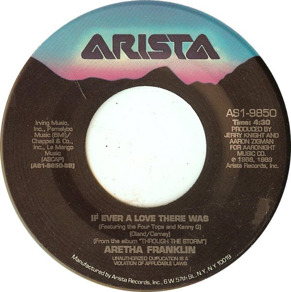 Aretha Franklin & Whitney Houston : It Isn't, It Wasn't, It Ain't Never Gonna Be (7")