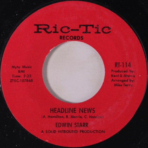 Edwin Starr : Headline News / Harlem (7", Single, Mono, Ter)