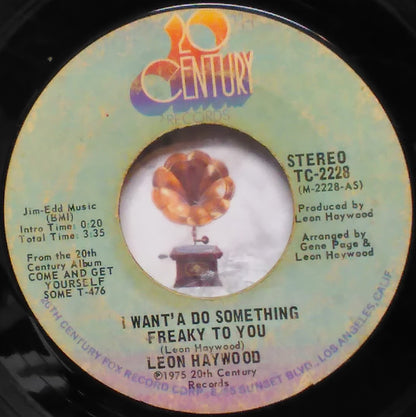 Leon Haywood : I Want' A Do Something Freaky To You (7", Styrene, Pit)