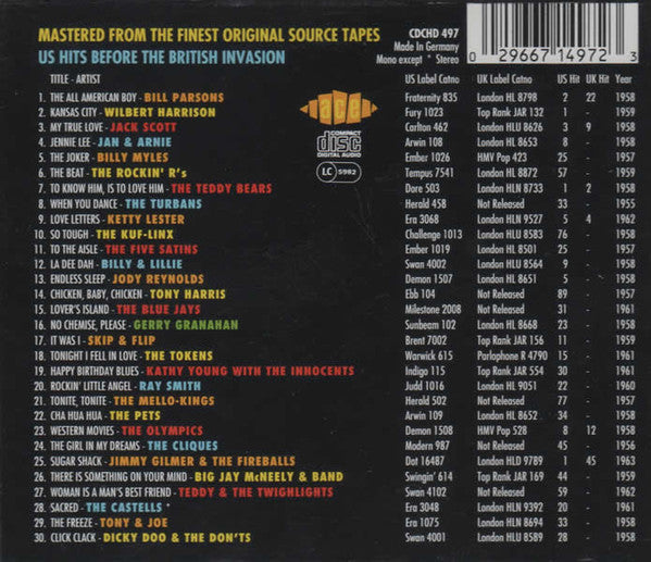 Various : The Golden Age Of American Rock 'N' Roll Volume 3 (CD, Comp)