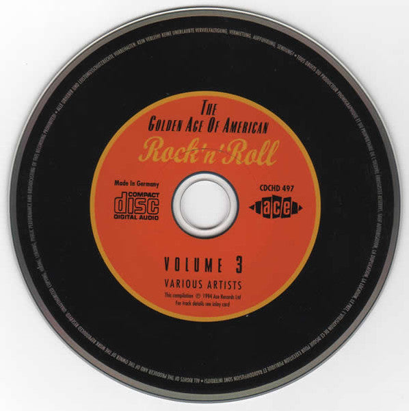 Various : The Golden Age Of American Rock 'N' Roll Volume 3 (CD, Comp)