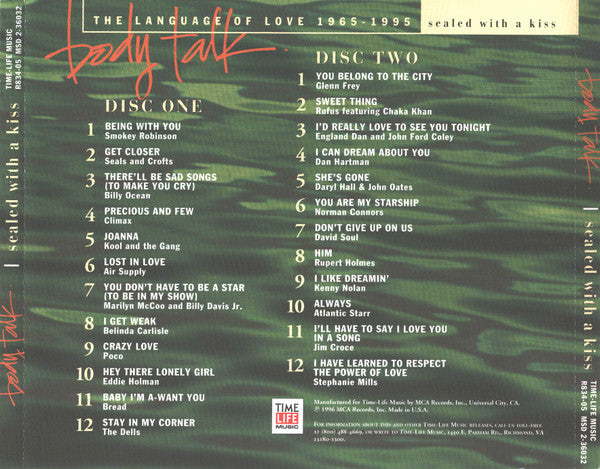 Various : Body Talk - The Language Of Love 1965-1995 (Sealed With A Kiss) (2xCD, Comp)