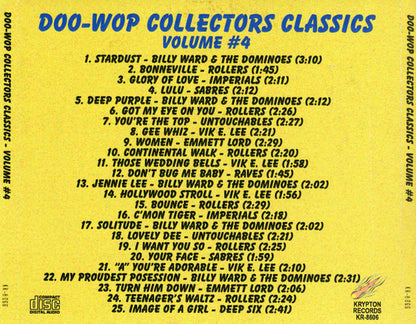 Various :  Doo-Wop Collectors Classics Volume #4 (CDr, Comp)