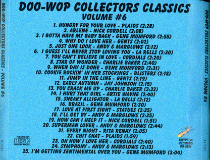Various : Doo-Wop Collectors Classics Volume #6 (CDr, Comp)